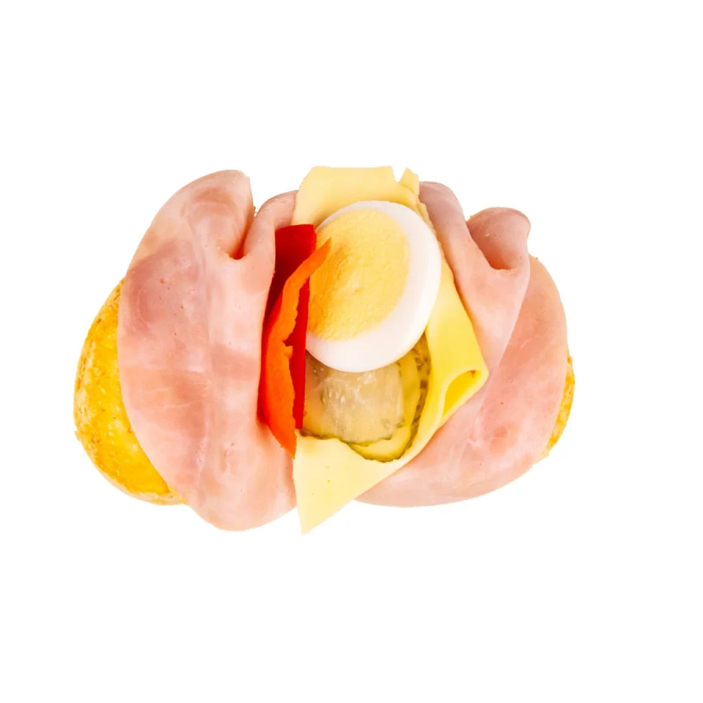 Obložený chlebíček pikantný ilustračný obrázok